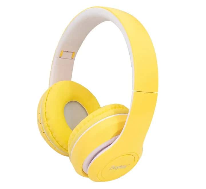 AUDIFONO DIADEMA BLUETOOTH 5.0 BATERIA 250MAH AL1-29 AMARILLO/BLANCO