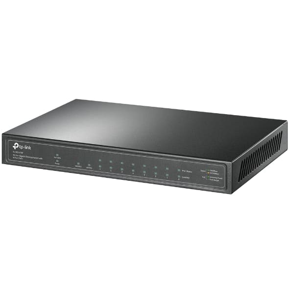 Switch TP-LINK 10 puertos gigabit / 8 puertos poe TL-SG1210P