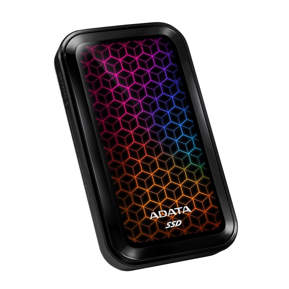 Disco duro externo ssd Adata 512gb Ase770G-512GU32G2-CBK negro