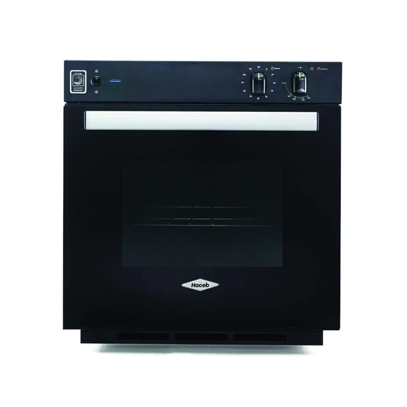 HORNO EMPOTRABLE HACEB GAS- NEGRO. GAS GRILL COM TERMO SEGURIDAD MASALA GAS-60