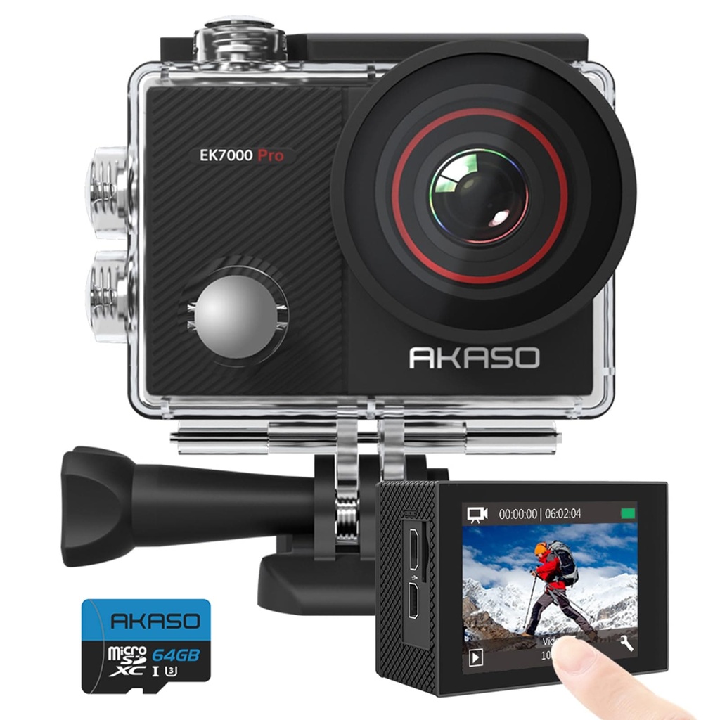 Camara Subacuatica akaso (24LN-24 EK7000) + micro sd 64gb akaso