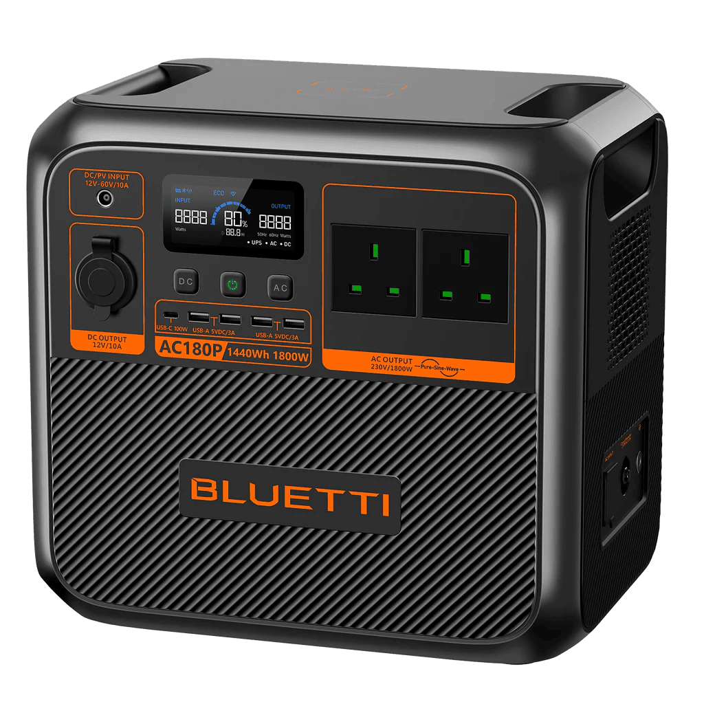 PORTABLE POWER STATION BLUETTI AC180P 1800W/1440WH.