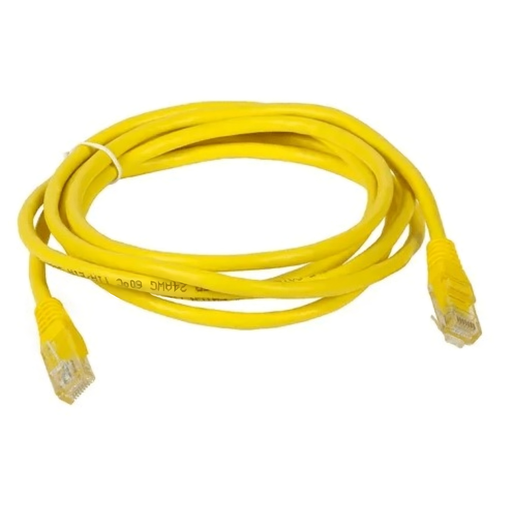 [013007008VANCAT6803MAMA] CABLE PATCH CORD VANTEC CAT6 M8 3MT AMARILLO