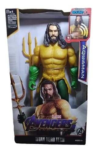 [039003AQUAMANTECH] MUÑECO AQUAMAN TECH CAJA AVENGERS