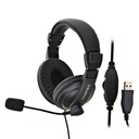 AUDIFONOS DIADEMA VANTEC C/MICROFONO VT-HS750B CONEX USB