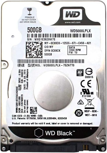 [014003013WDGWD5000LUCTPUL] DISCO DURO WESTER DIGITAL NT 500GB 2.5 SATA